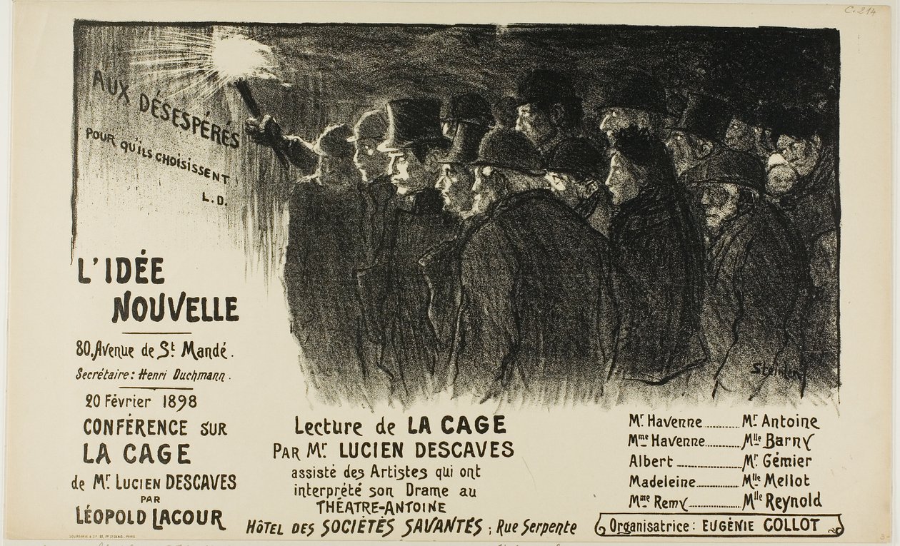 Den nya idén av Théophile Alexandre Pierre Steinlen