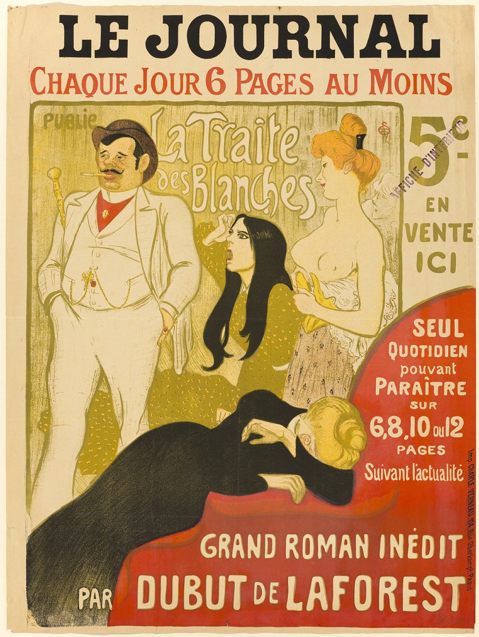 Den vita slavhandeln av Théophile Alexandre Pierre Steinlen