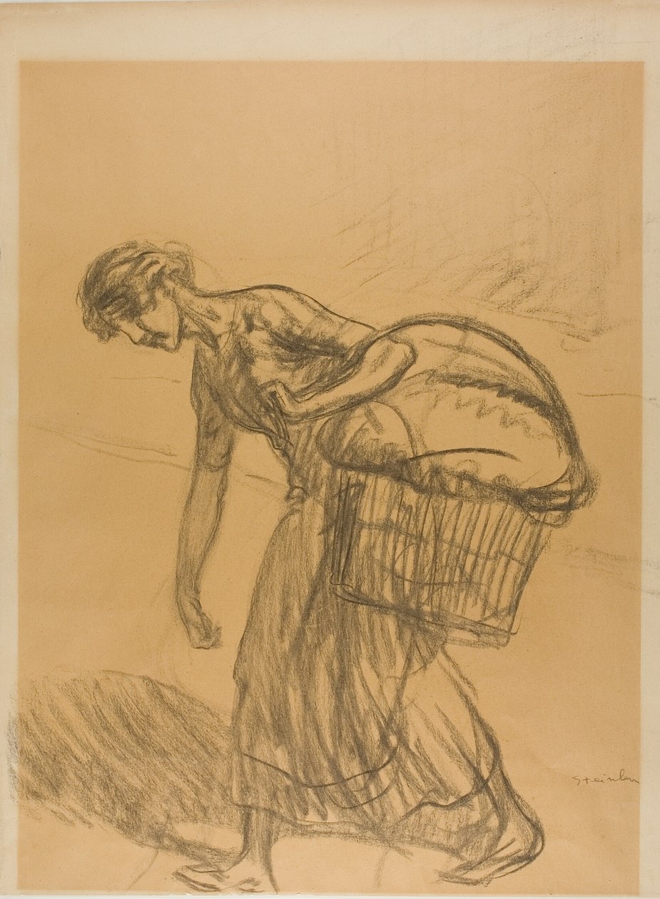 Tvätterska av Théophile Alexandre Pierre Steinlen