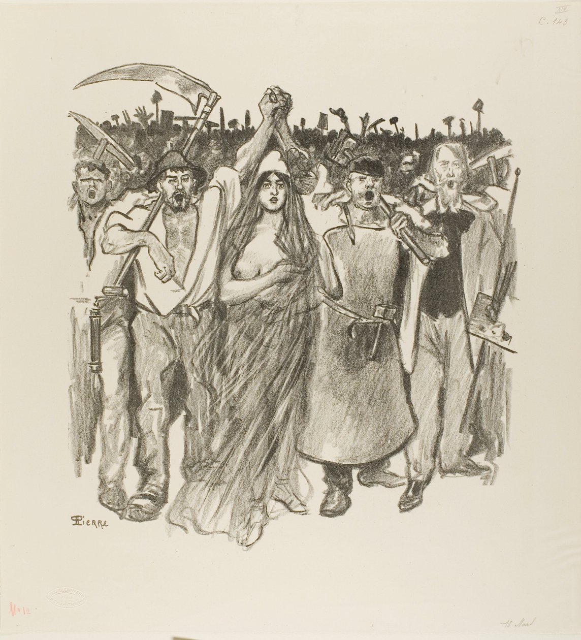 18 mars av Théophile Alexandre Pierre Steinlen
