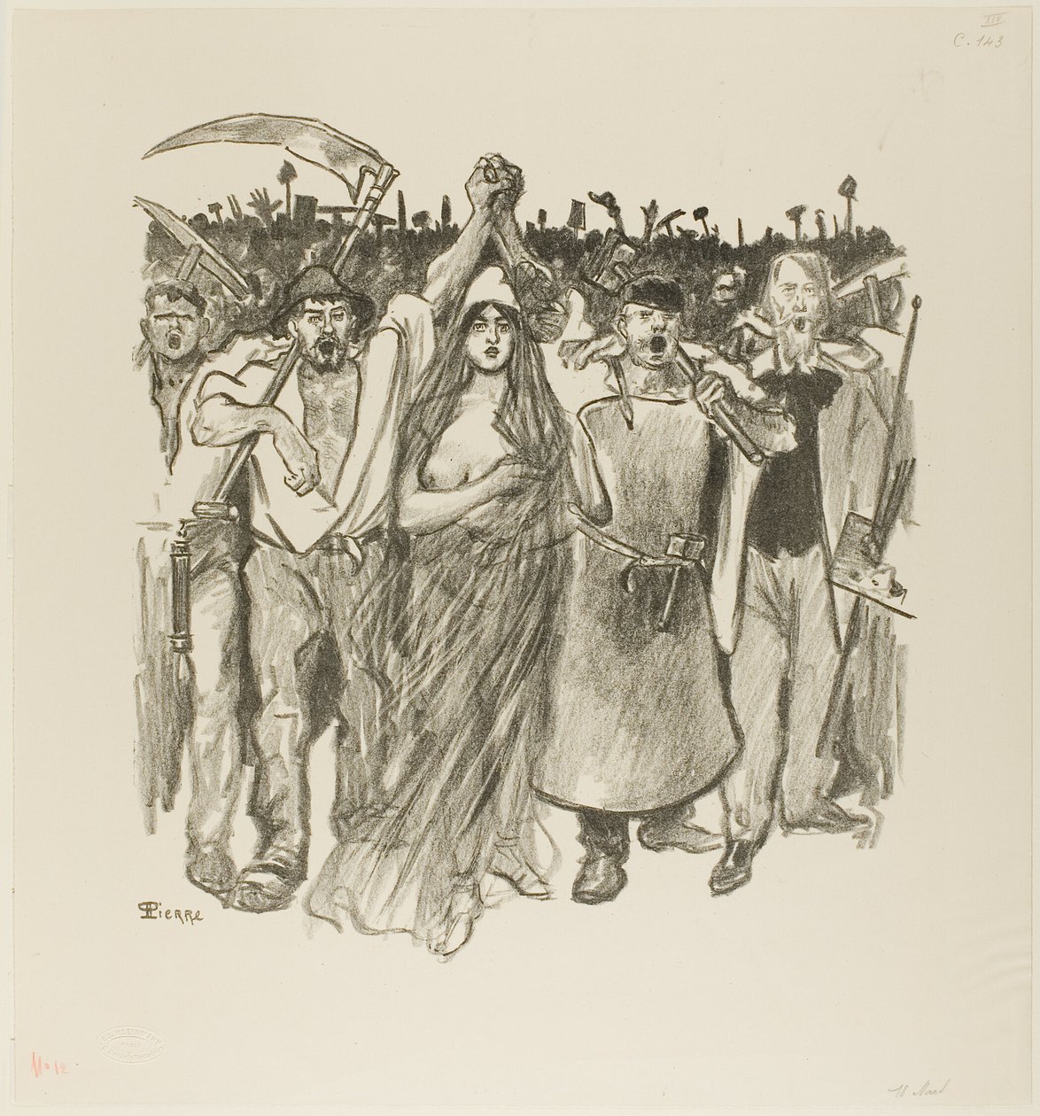18 mars av Théophile Alexandre Pierre Steinlen
