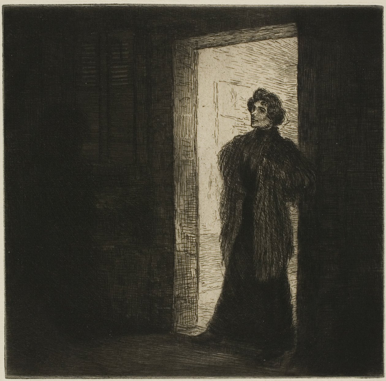 På tröskeln av Théophile Alexandre Pierre Steinlen