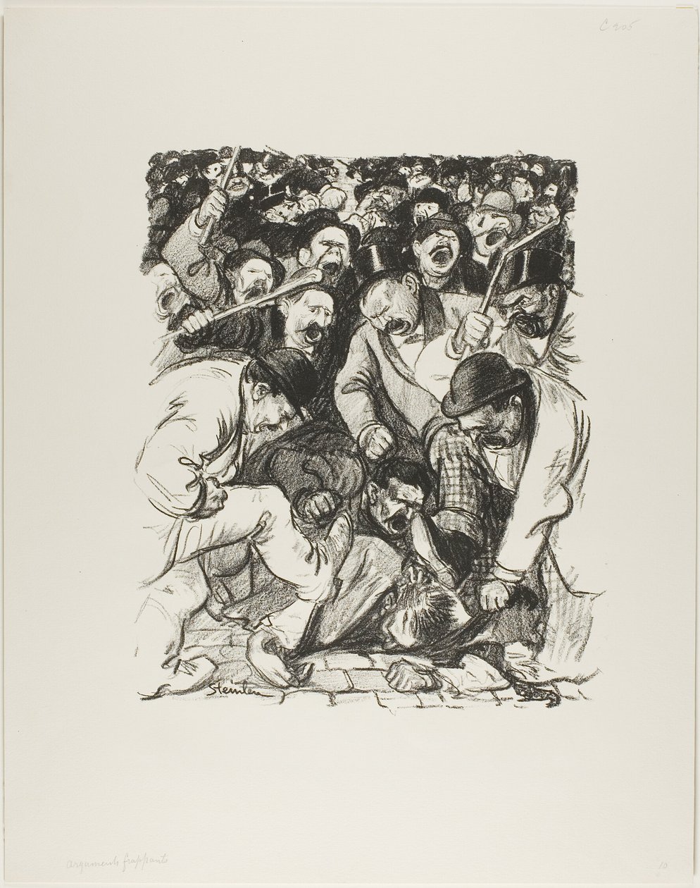 Slående argument av Théophile Alexandre Pierre Steinlen