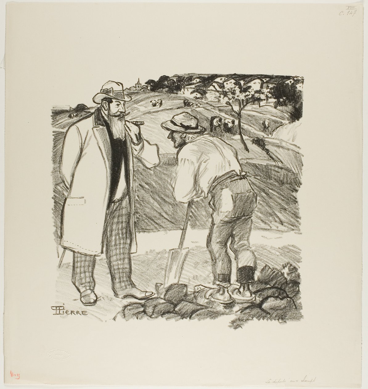 Fältinspektören av Théophile Alexandre Pierre Steinlen