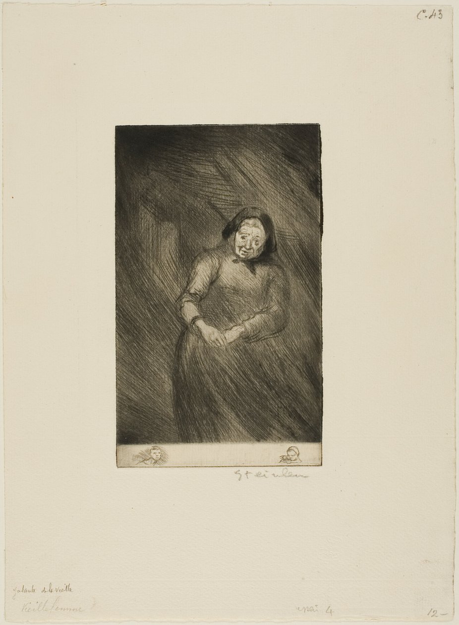 Den gamla chattaren av Théophile Alexandre Pierre Steinlen