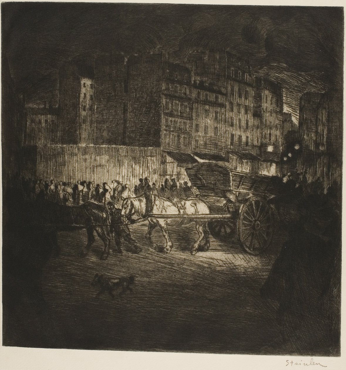 Skräpvagnen av Théophile Alexandre Pierre Steinlen