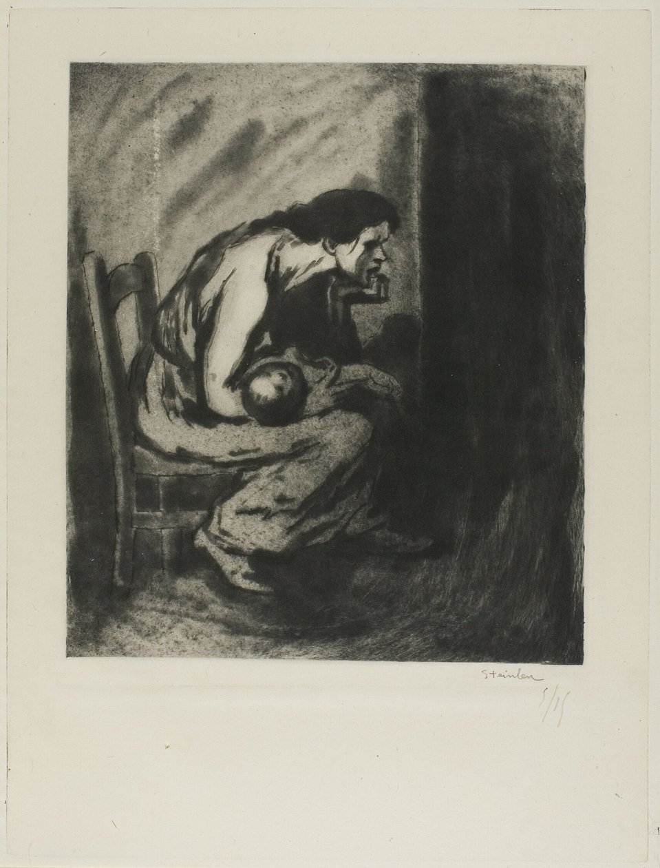 Det sjuka barnet av Théophile Alexandre Pierre Steinlen