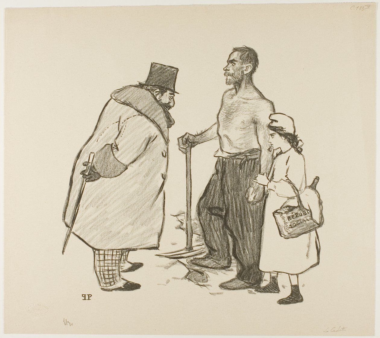 Den yngsta dottern av Théophile Alexandre Pierre Steinlen