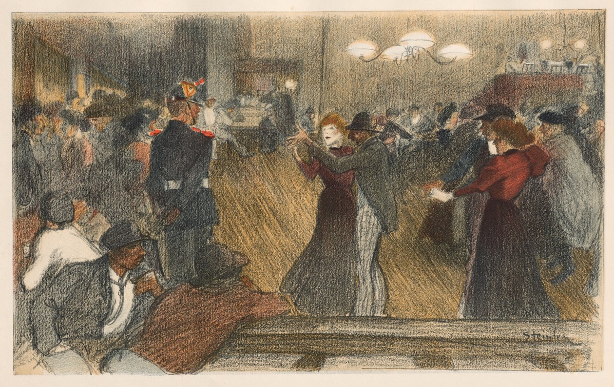 Ball the Barrier av Théophile Alexandre Steinlen