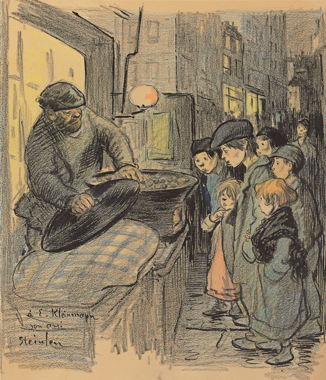 Chestnut Säljare av Théophile Alexandre Steinlen