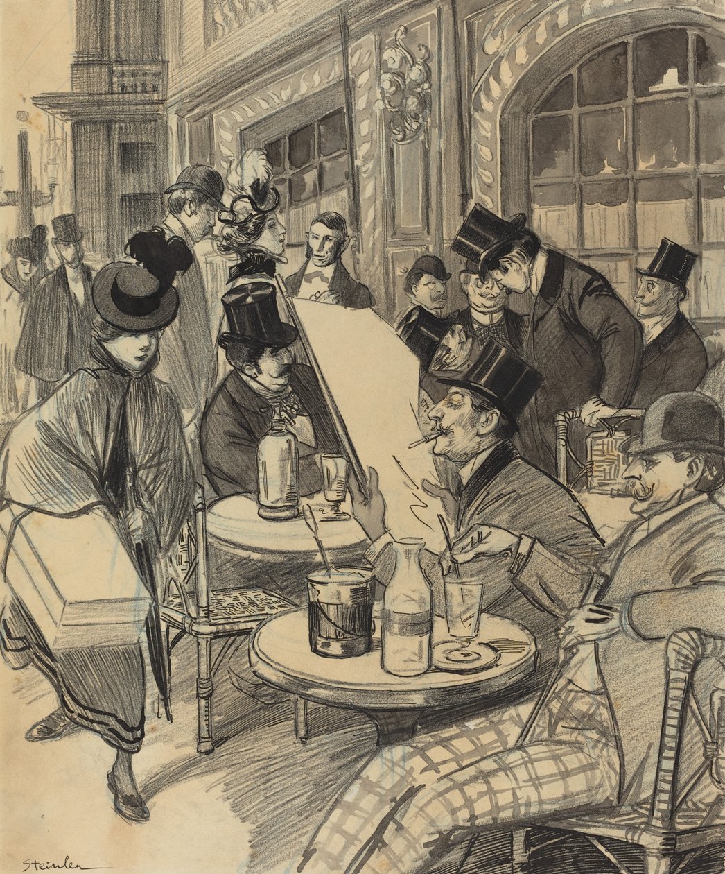 Hos Maxim av Théophile Alexandre Steinlen