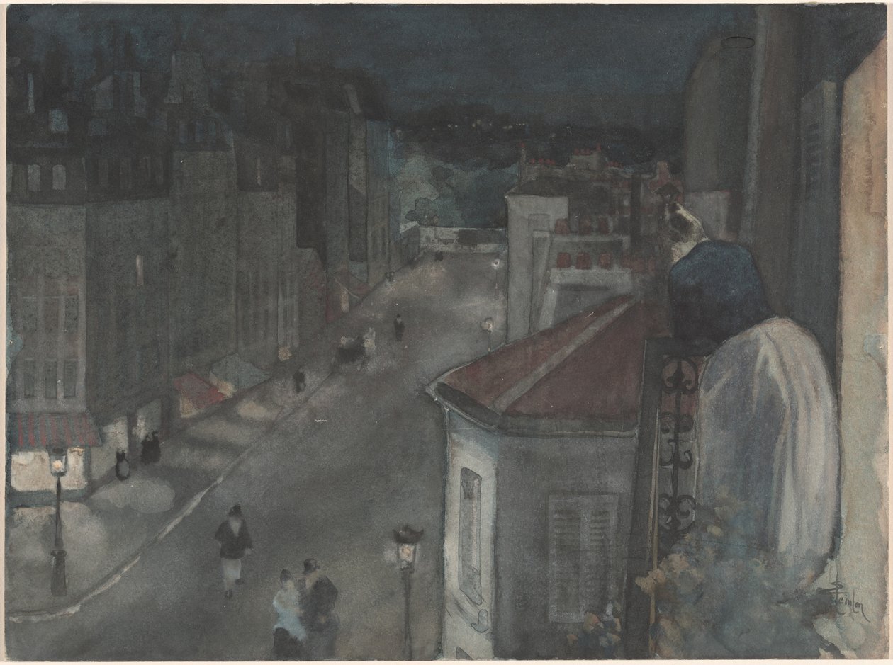 Från sjätte våningen av Théophile Alexandre Steinlen