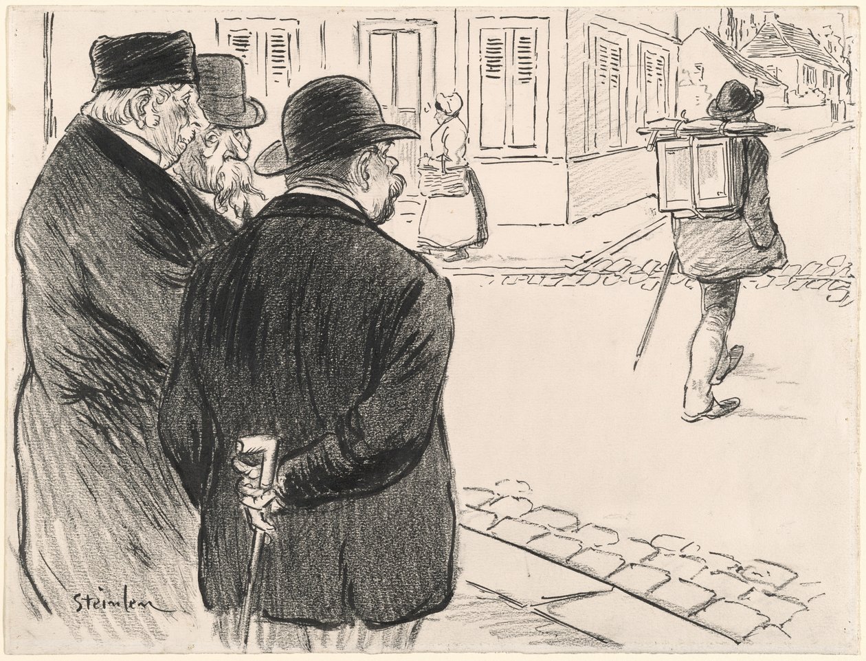 Han agerar som en målare av Théophile Alexandre Steinlen