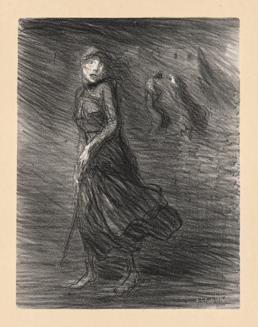 På gatan (Dans la Rue) av Théophile Alexandre Steinlen