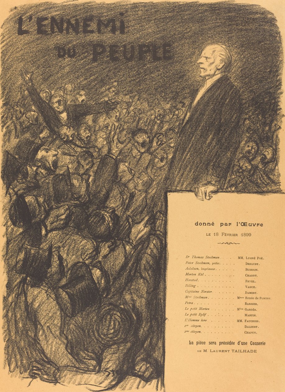 Folkets fiende av Théophile Alexandre Steinlen