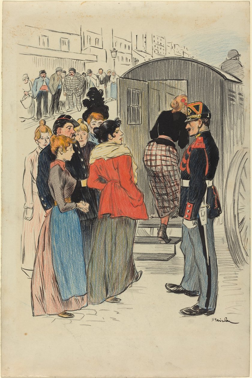 The Roundup, 1893. av Théophile Alexandre Steinlen
