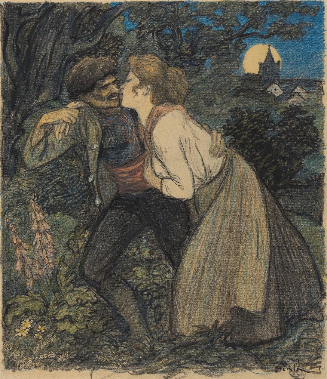 Varghunden av Théophile Alexandre Steinlen