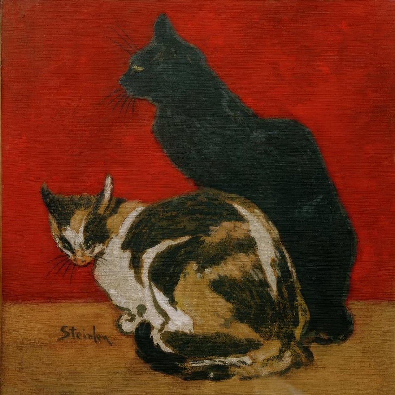 Katterna av Théophile Alexandre Steinlen