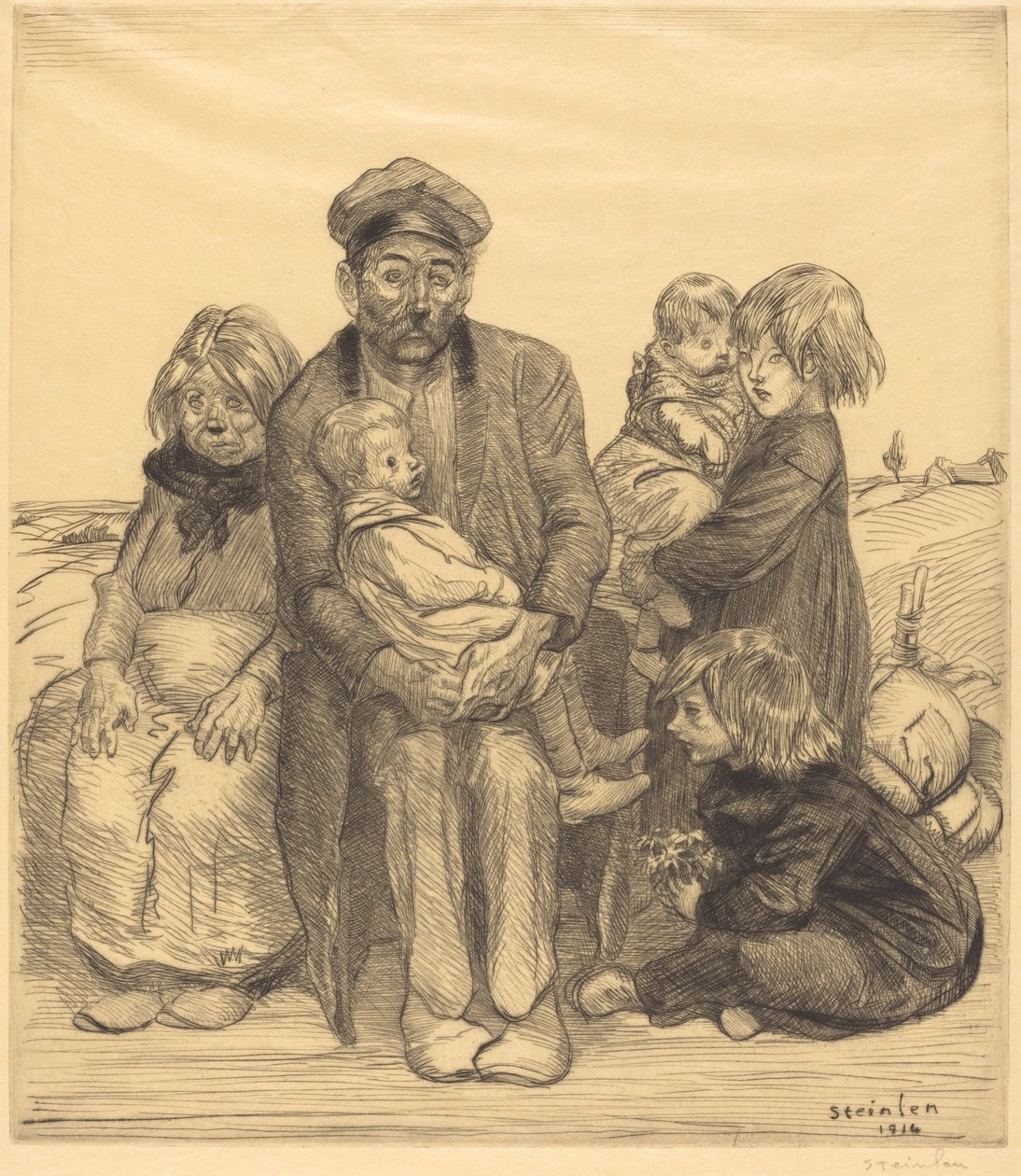 Fattiga människor av Théophile Alexandre Steinlen