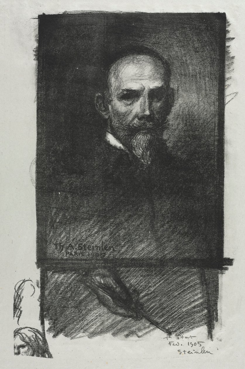 Självporträtt av Théophile Alexandre Steinlen