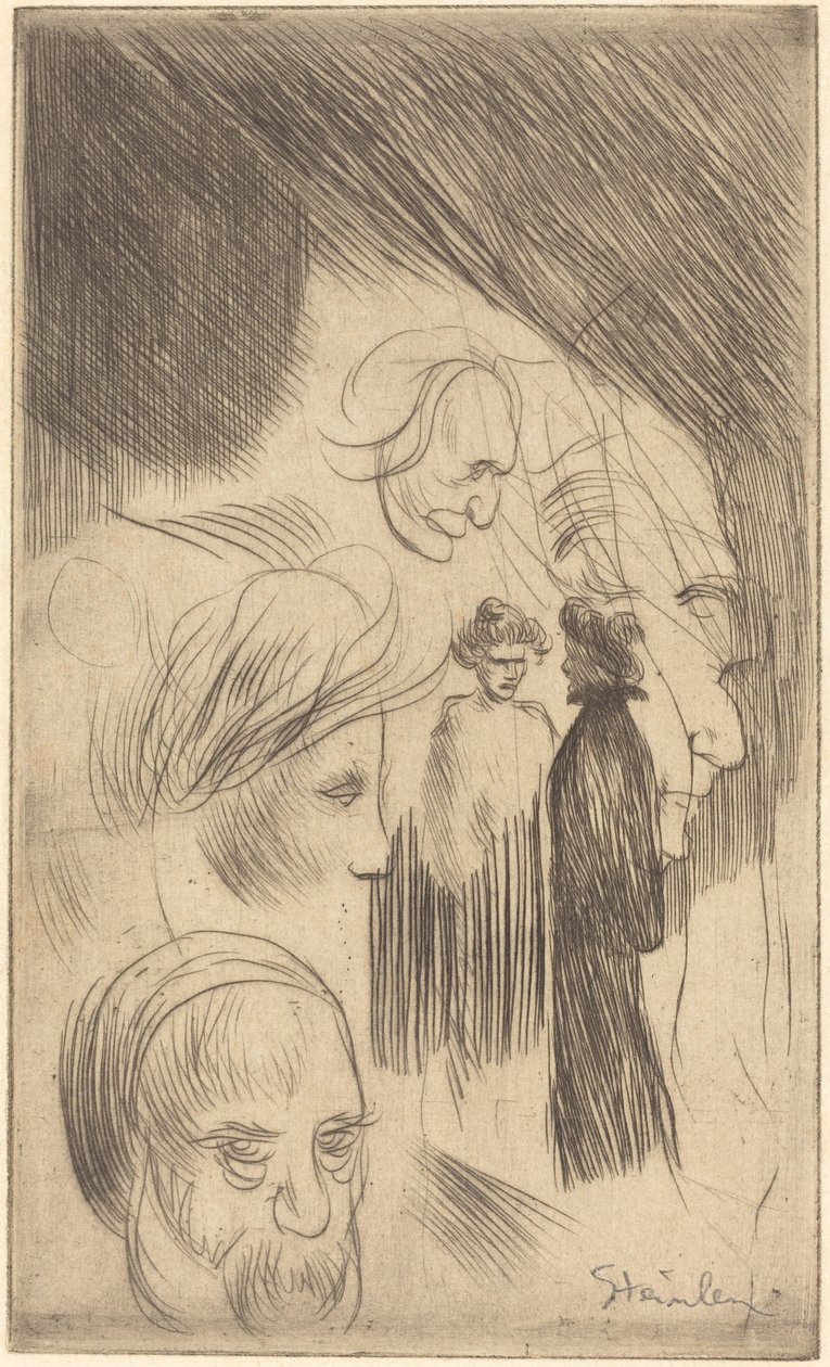Skissplatta av Théophile Alexandre Steinlen