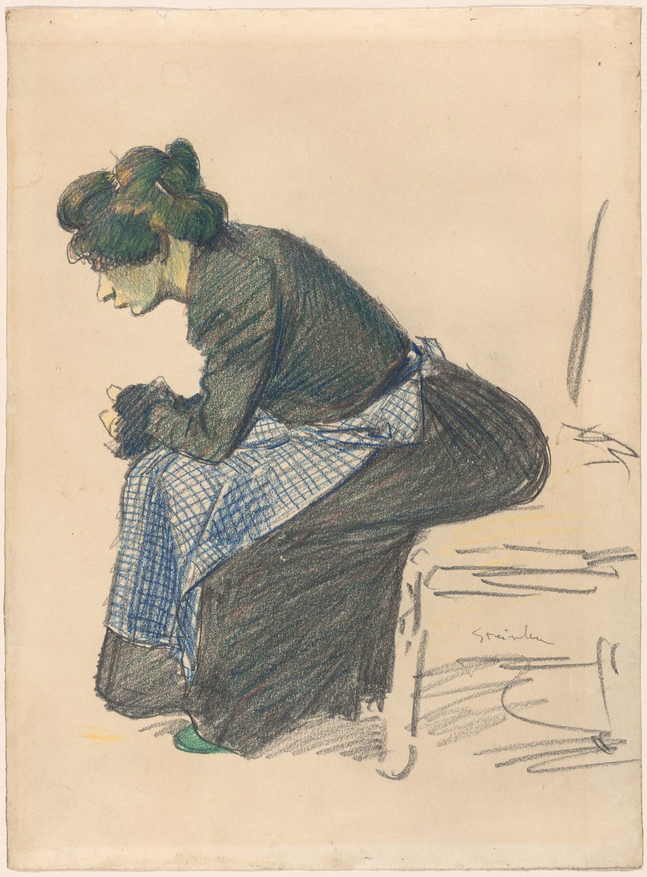 Studie av en kvinna av Théophile Alexandre Steinlen