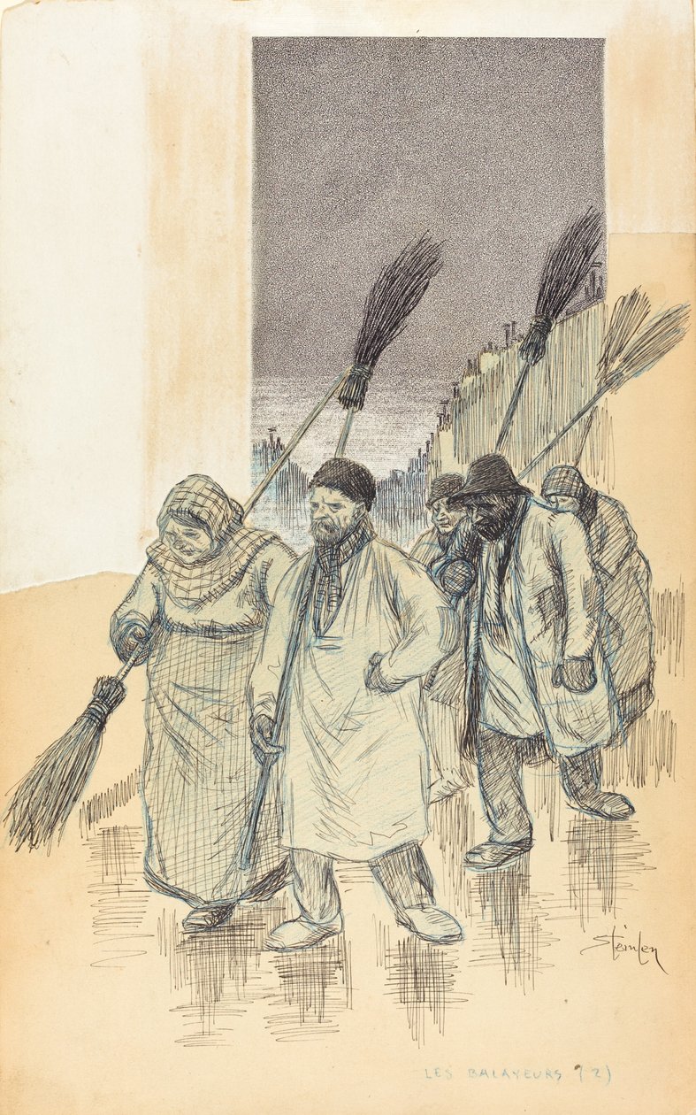 Sopmaskiner, 1888. av Théophile Alexandre Steinlen