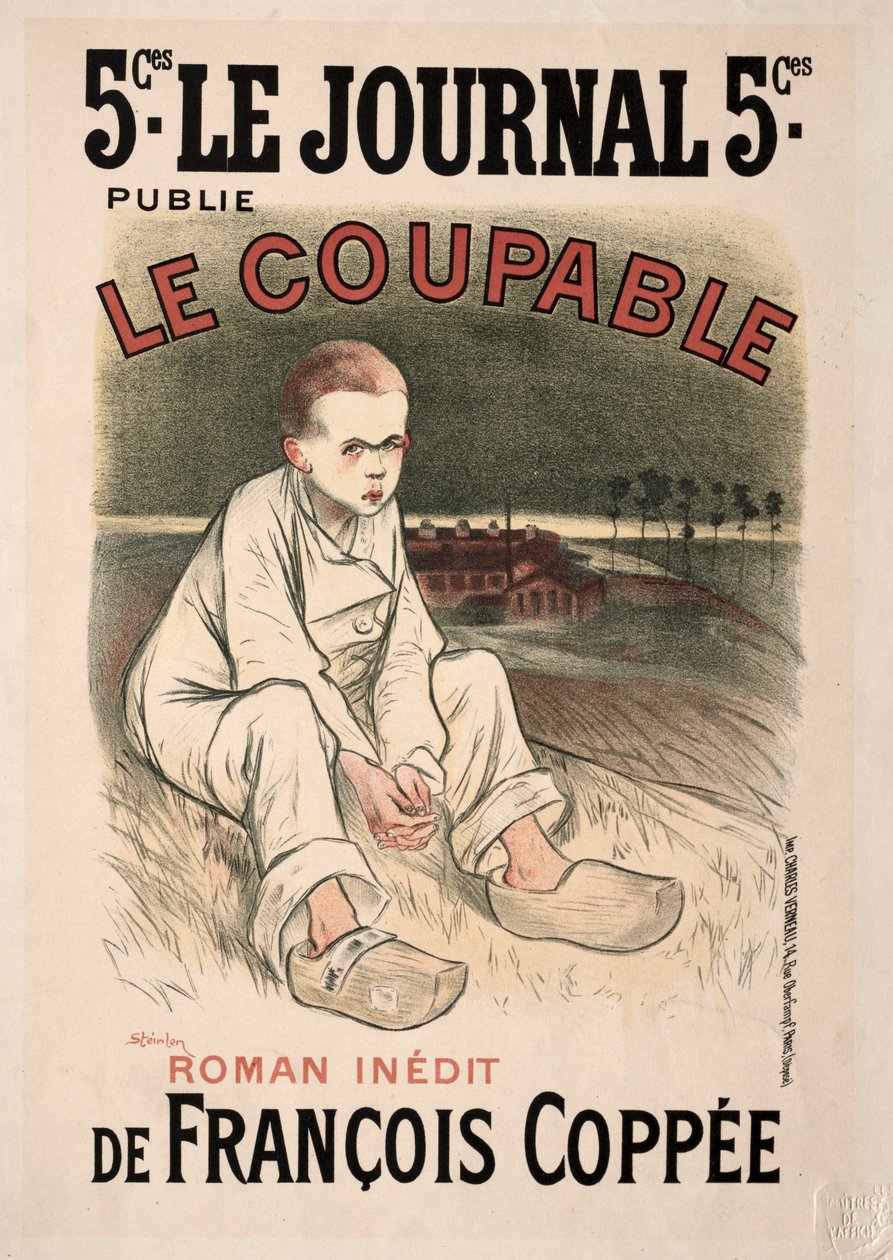 Den skyldige, 1896. av Théophile Alexandre Steinlen