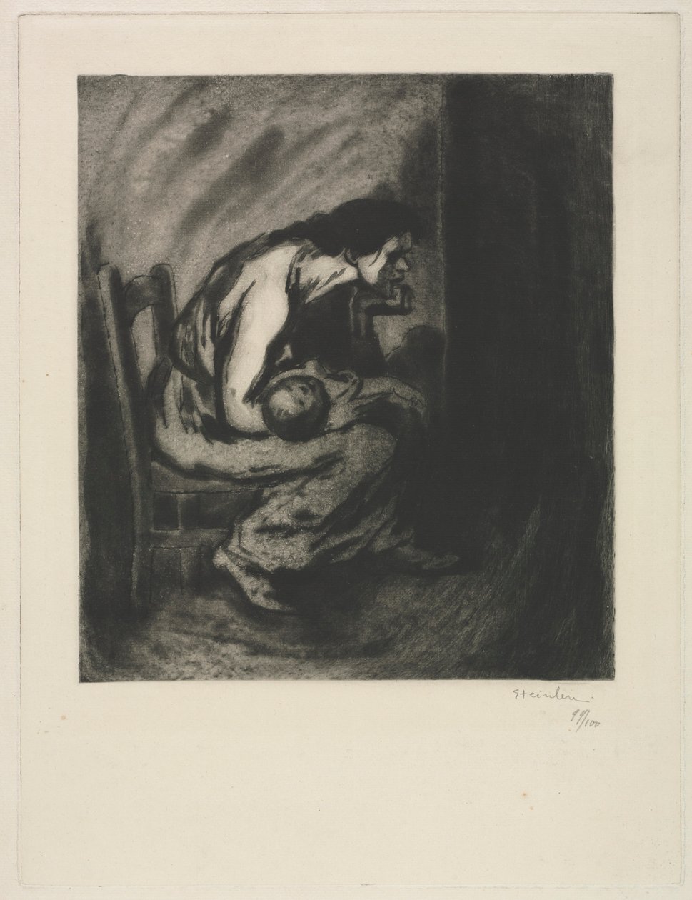 Det sjuka barnet av Théophile Alexandre Steinlen