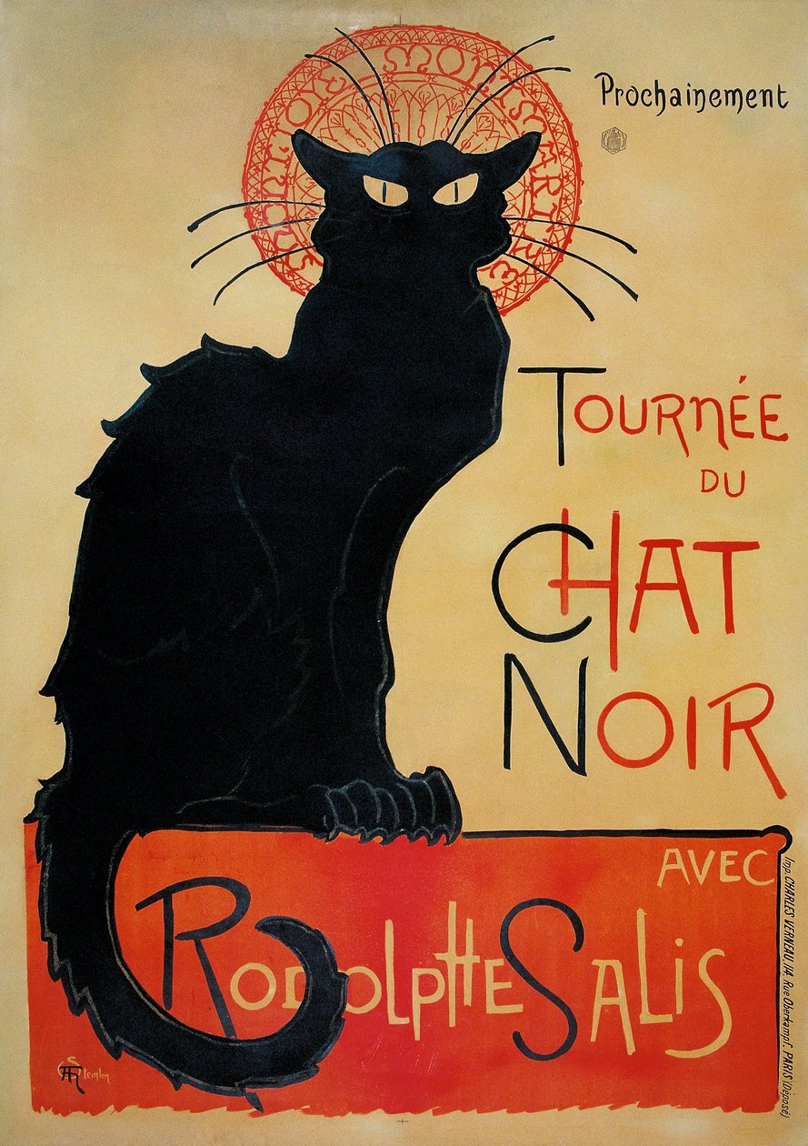 Black Cat Tour av Théophile Alexandre Steinlen