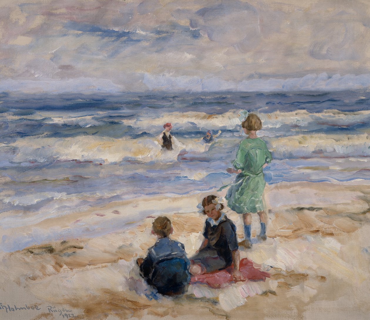 Badande barn av Thorolf Holmboe