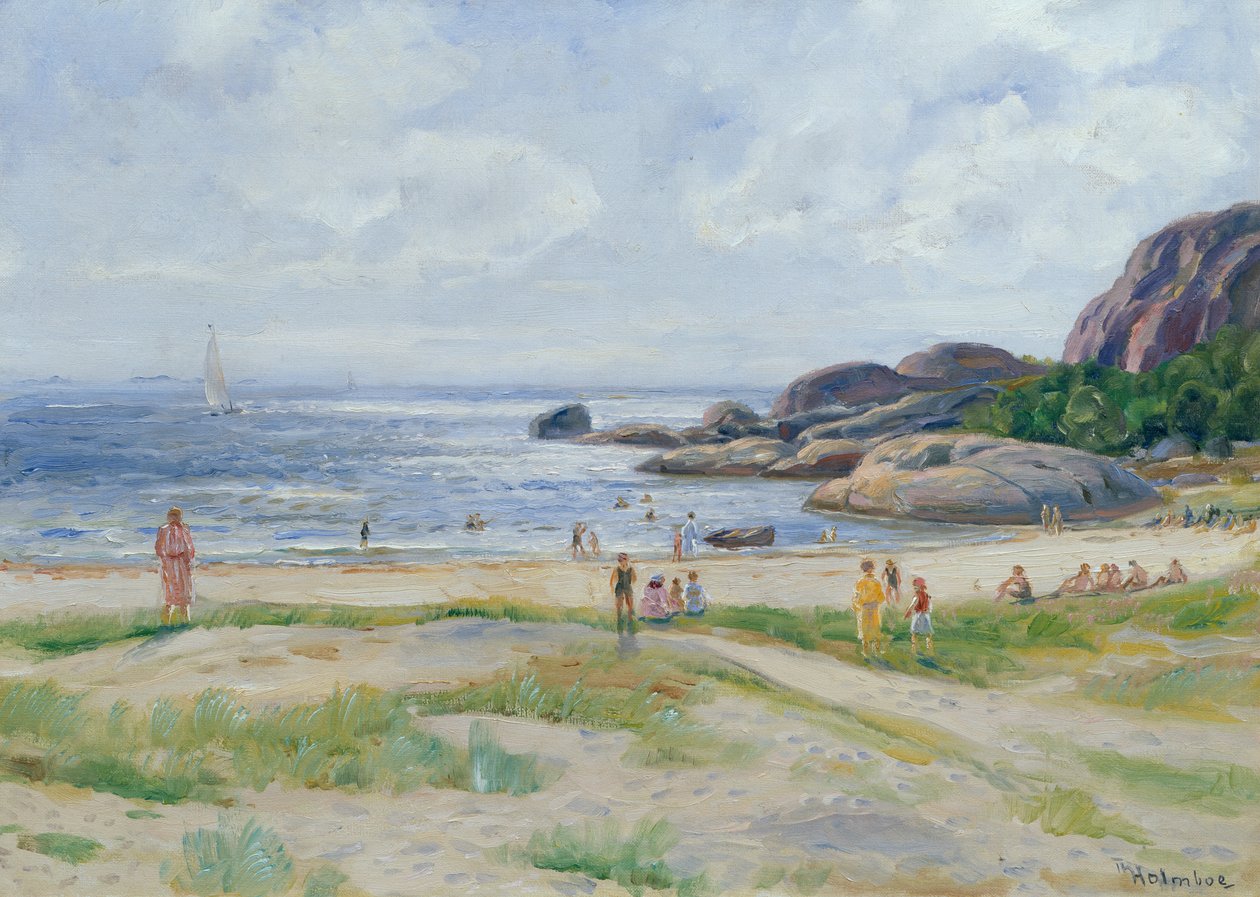Badande människor av Thorolf Holmboe