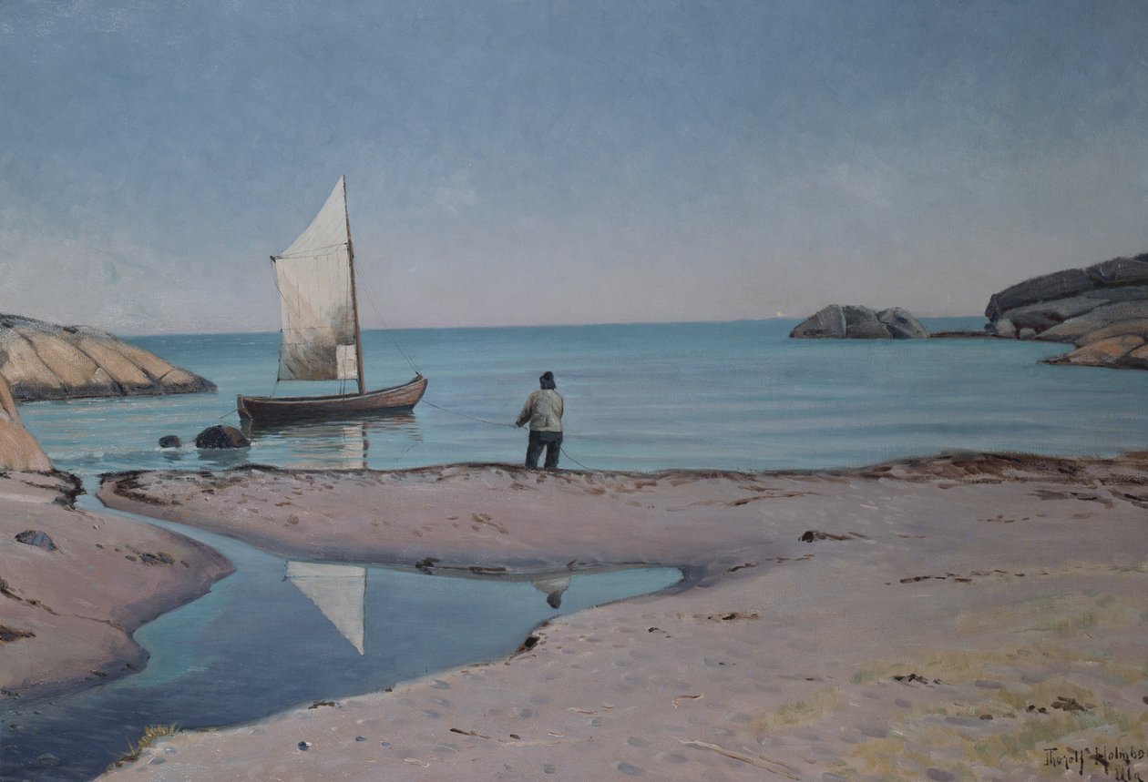 Strandavsnitt vid Ula av Thorolf Holmboe