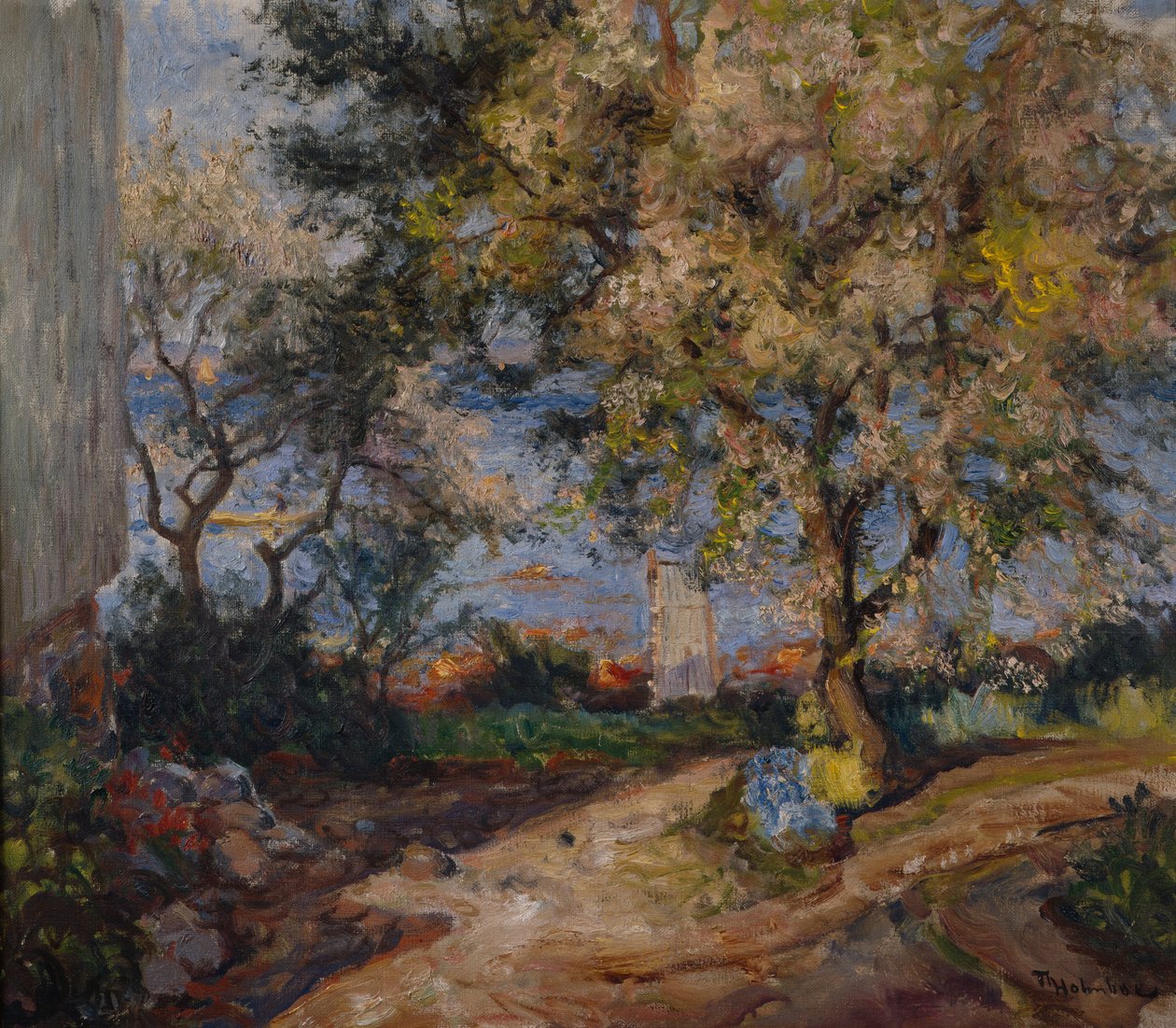 Fruit Blooming (olja på duk) av Thorolf Holmboe