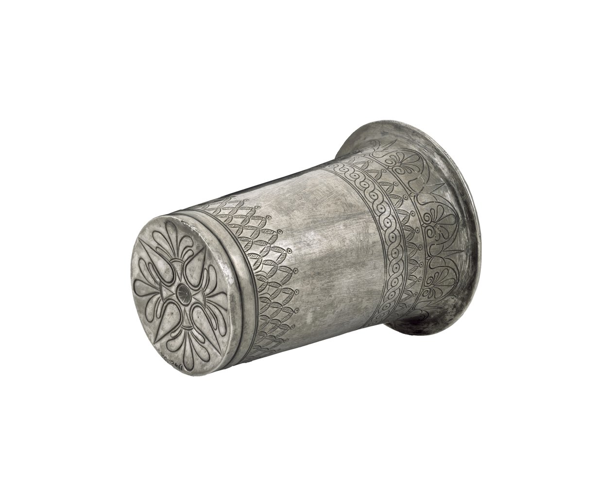 Bägare, hittad i Dalboki Tomb, Bulgarien (silver) av Thracian