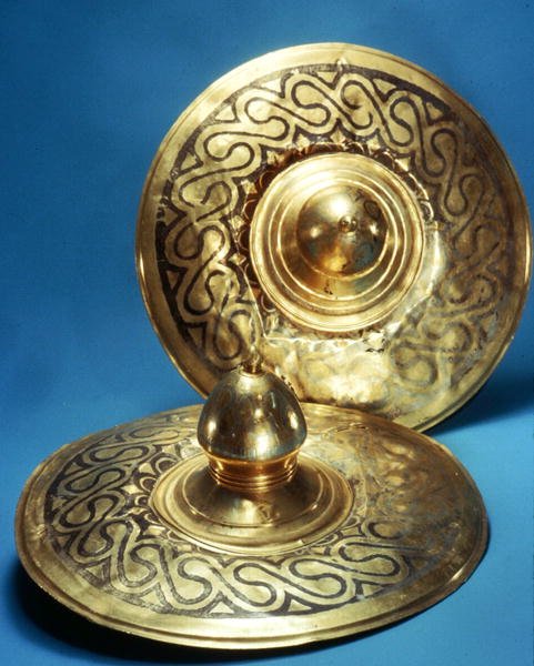 Lock (guld inlagt med silver) av Thracian