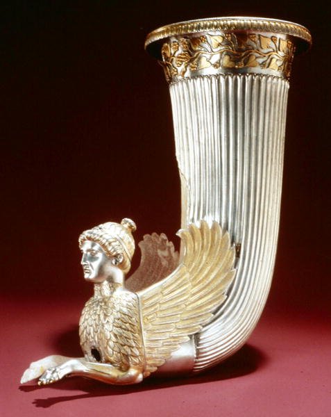 Rhyton (silver) av Thracian