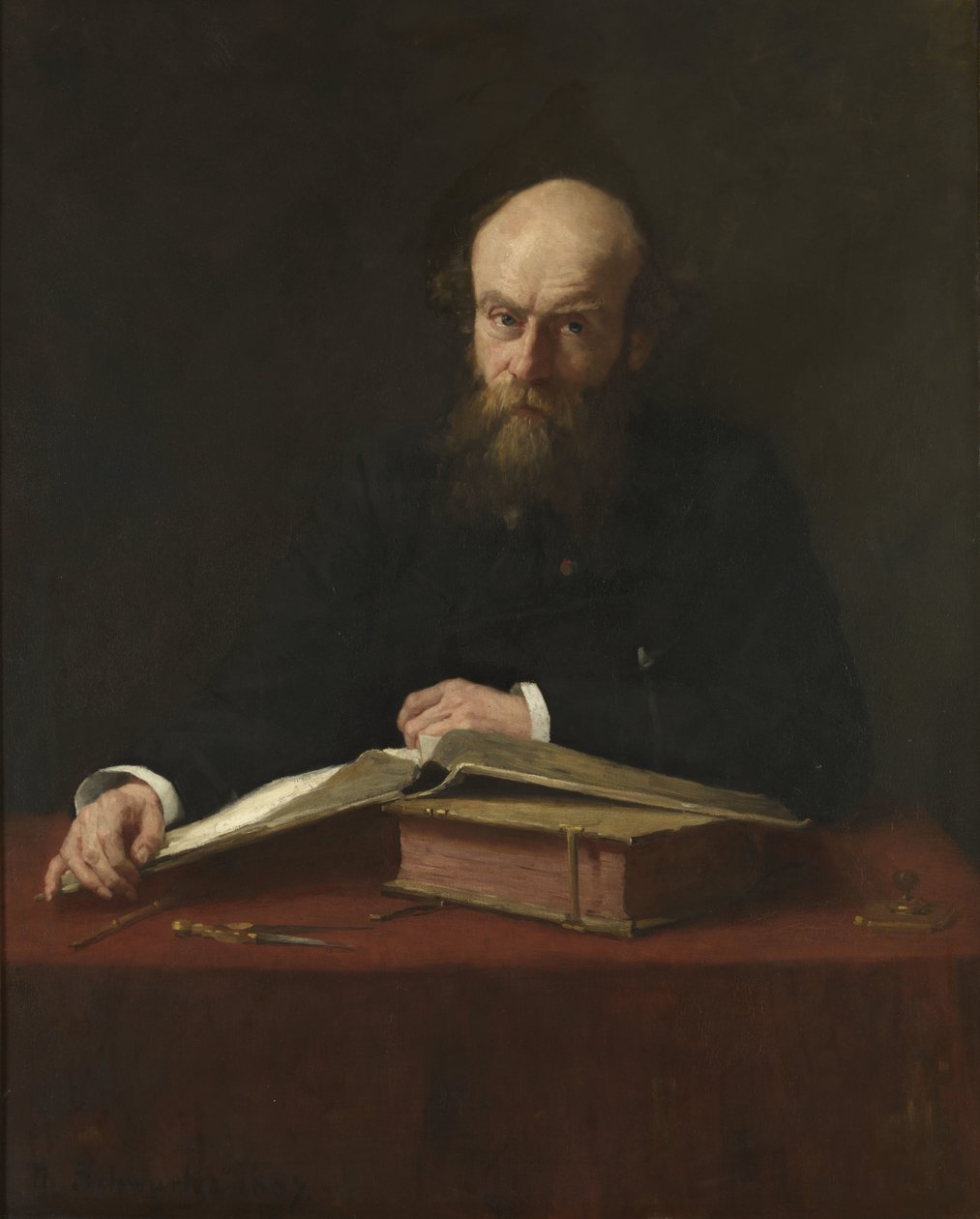 Porträtt av Dr. P.J.H. Cuypers (1827-1921) av Thérèse Schwartze