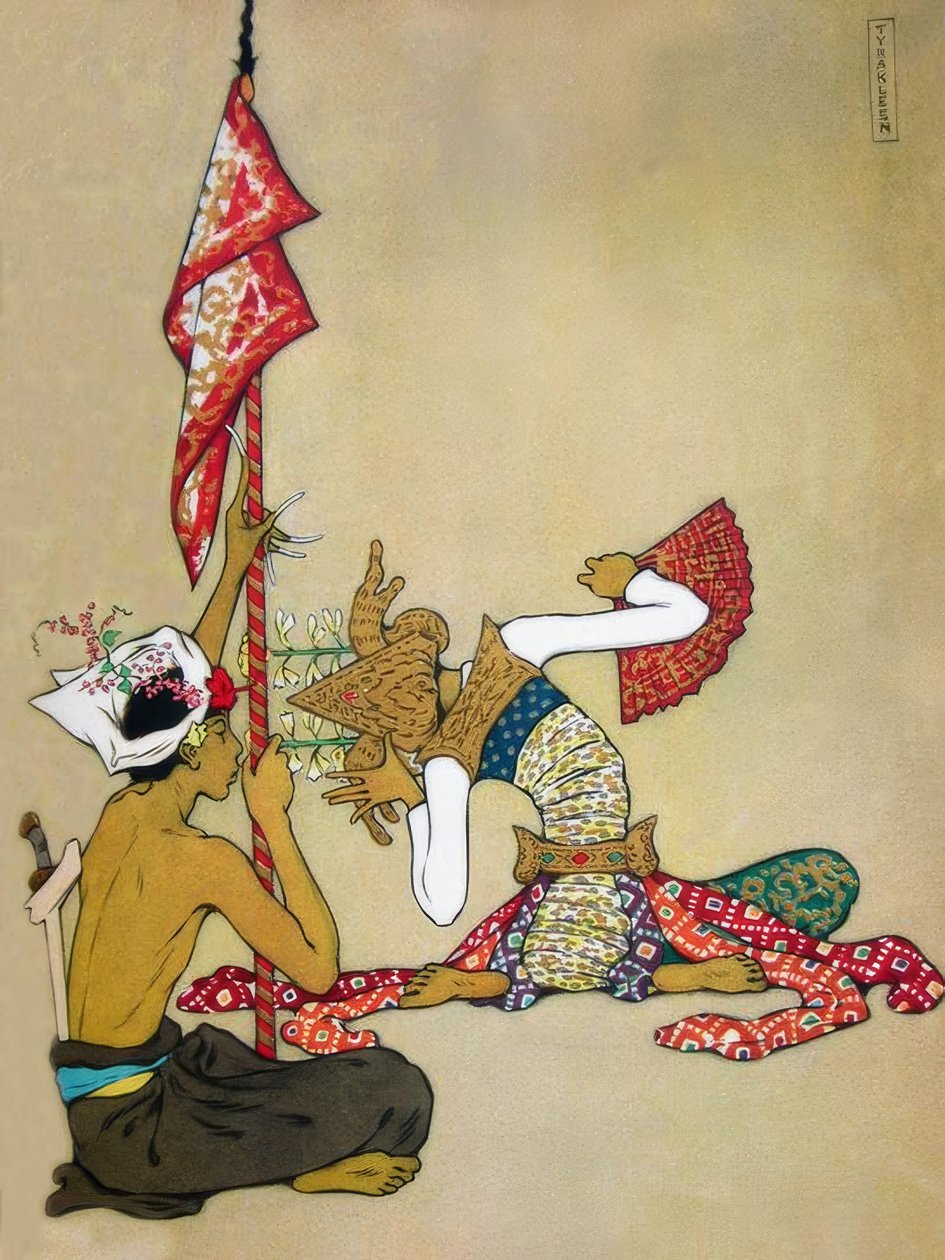 Klassisk balinesisk dansare av Thyra Kleen
