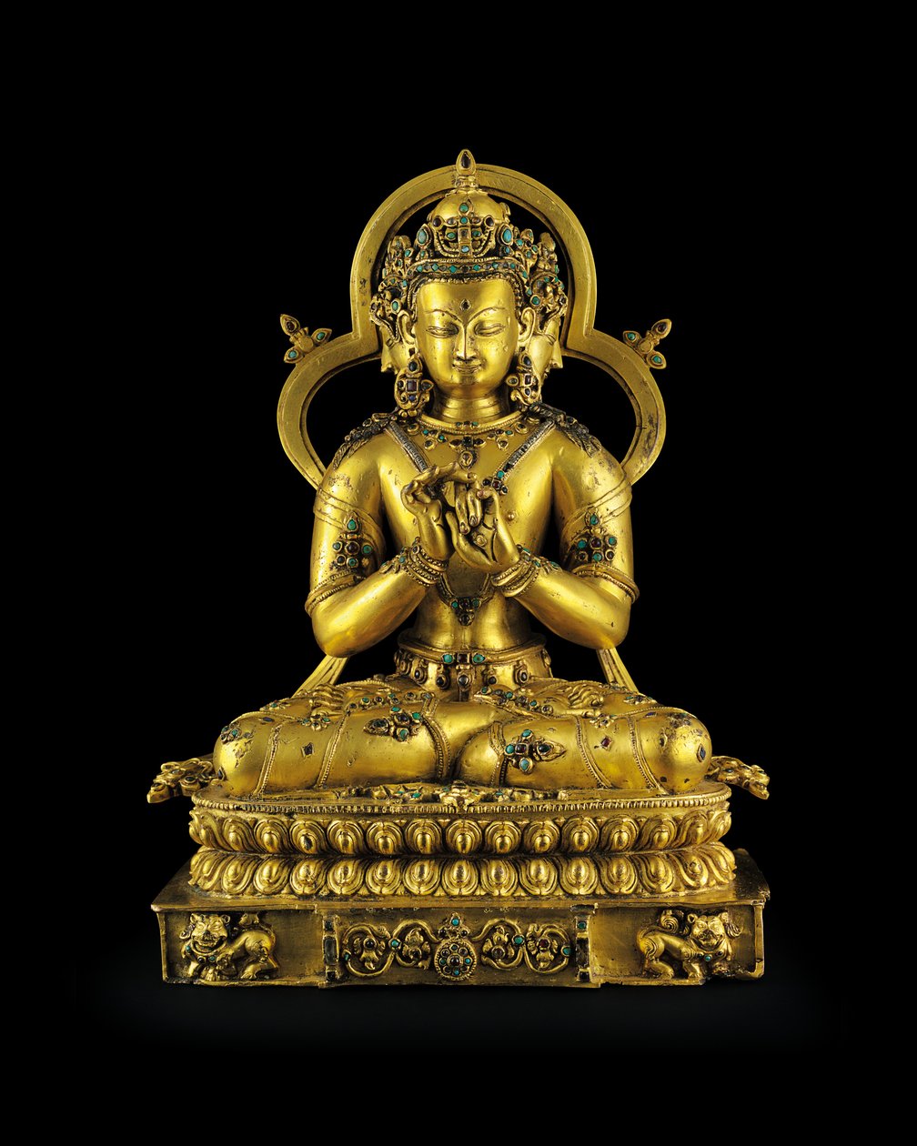 Figur av Vairochana, Densatil av Tibetan School