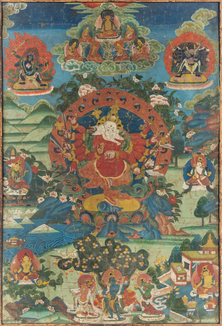 Ganapati Thangka, 1700-talet. av Tibetan culture.