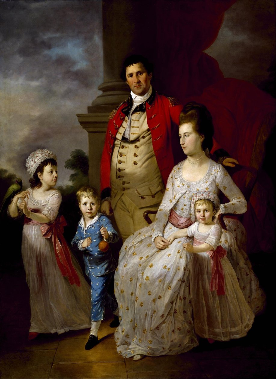 Colonel John Fortnum and Family av Tilly Kettle