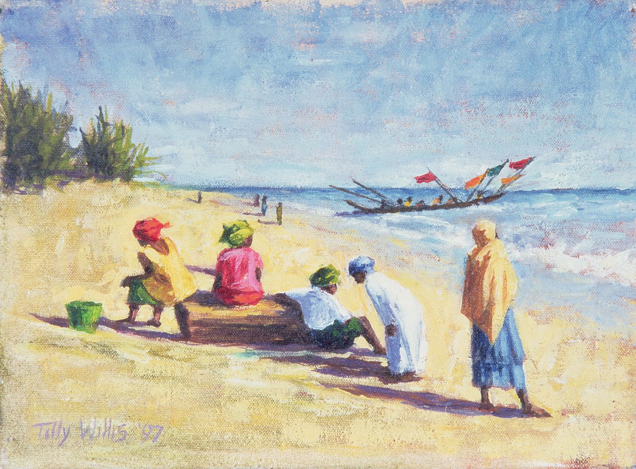 Stranden i Abene, Senegal, 1997 av Tilly Willis
