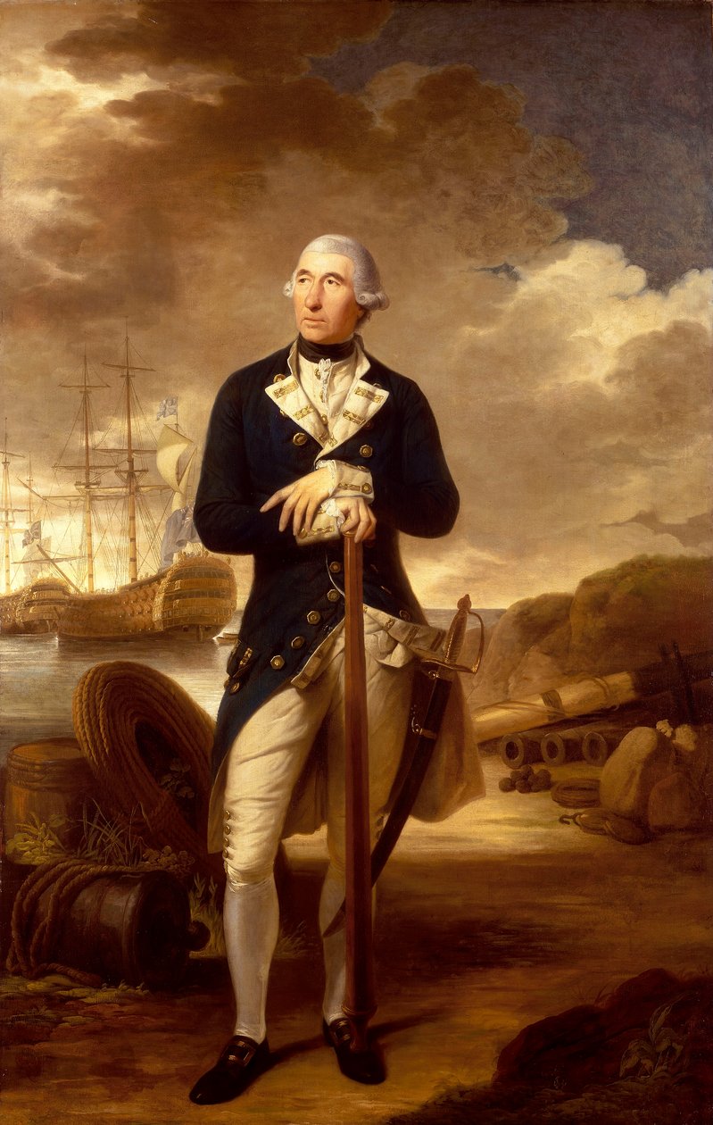 Konteramiral Richard Kempenfelt (1718-1782) av Tilly Kettle
