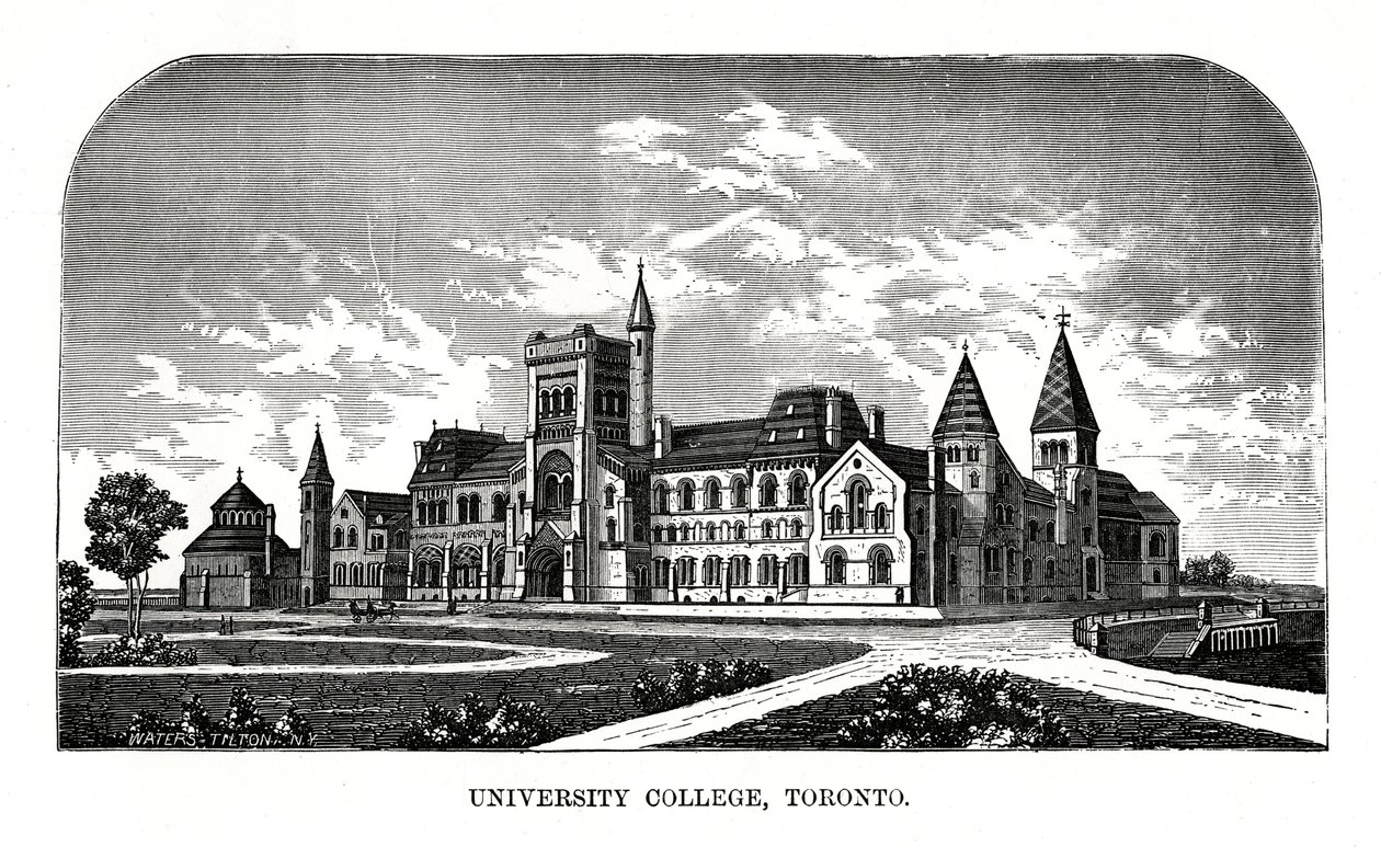 University College, Toronto, Kanada, 1800-talet av Tilton Waters