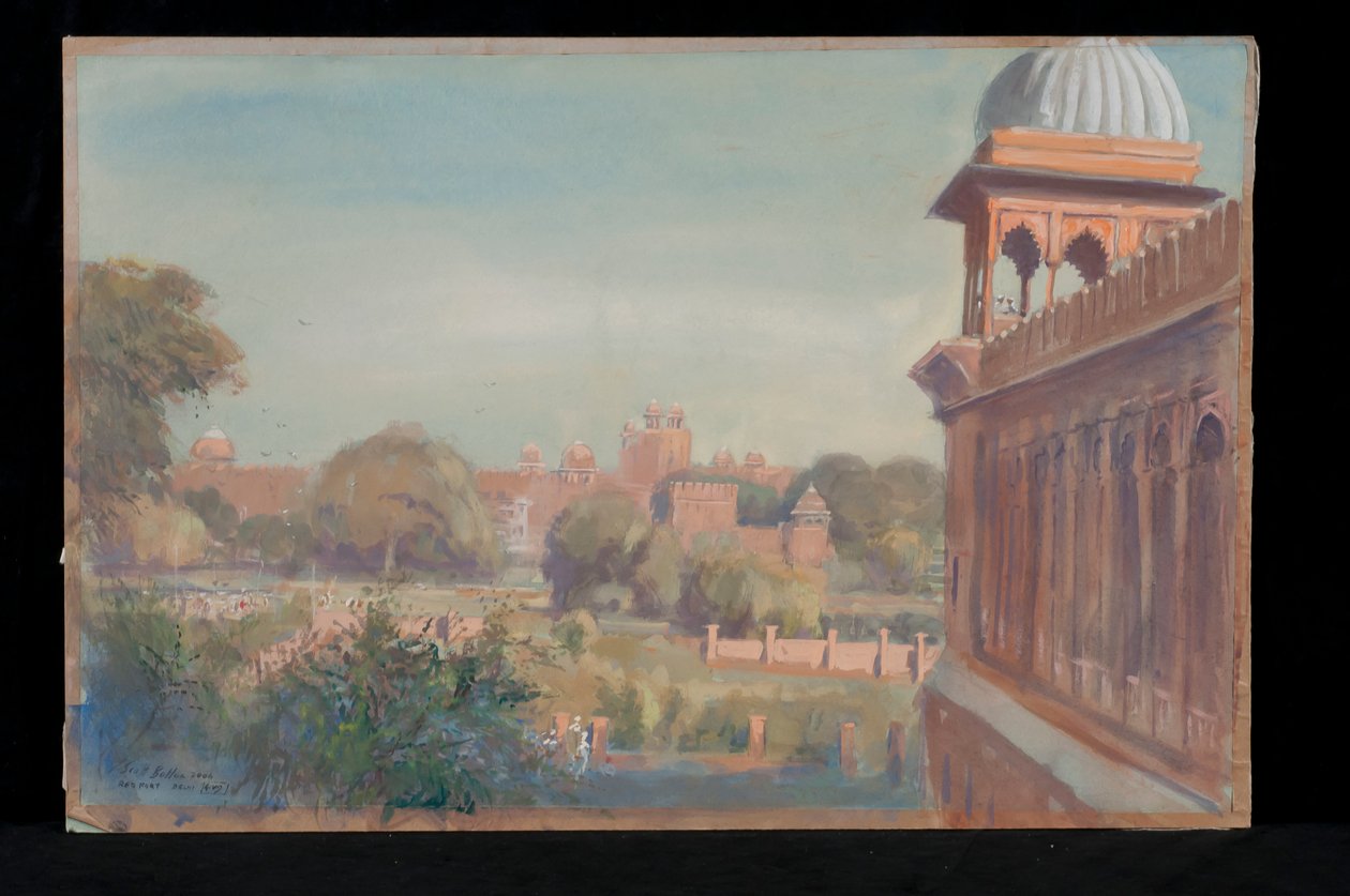 Red Fort från Jama Masjid, 2004 av Tim Scott Bolton
