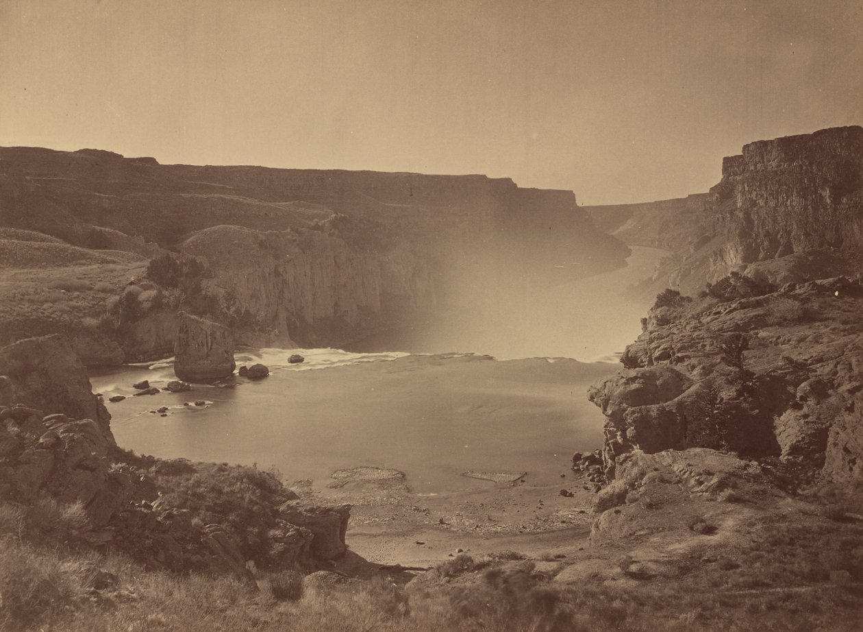 Shoshone Falls, Snake River, Idaho, 1874. av Tim O Sullivan