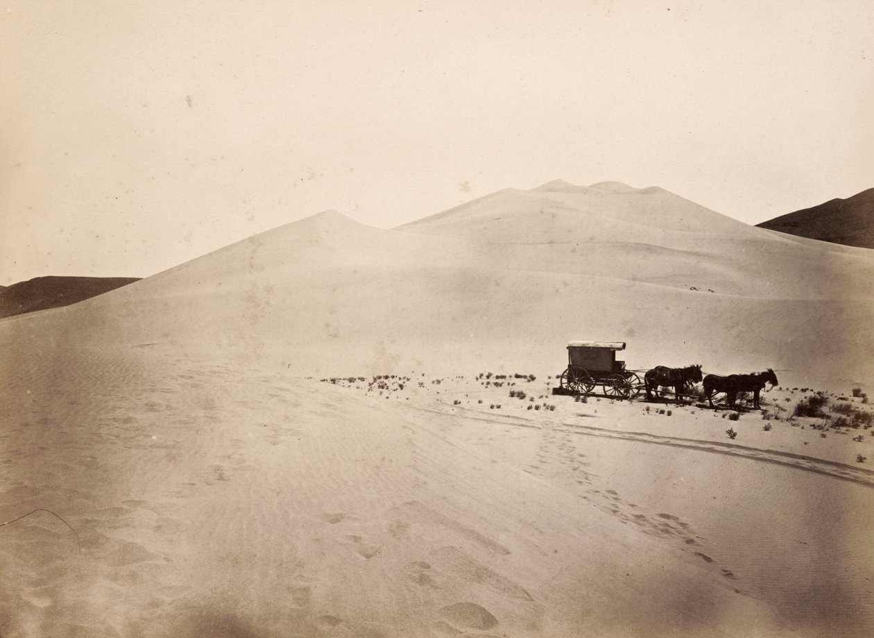 Sand Dunes, Carson Desert, Nevada av Timothy H. OSullivan