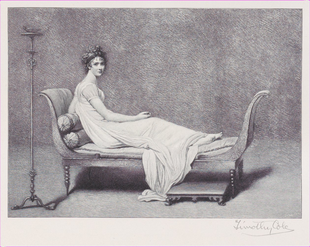 Madame Recamier, 1909, 1909. av Timothy Cole