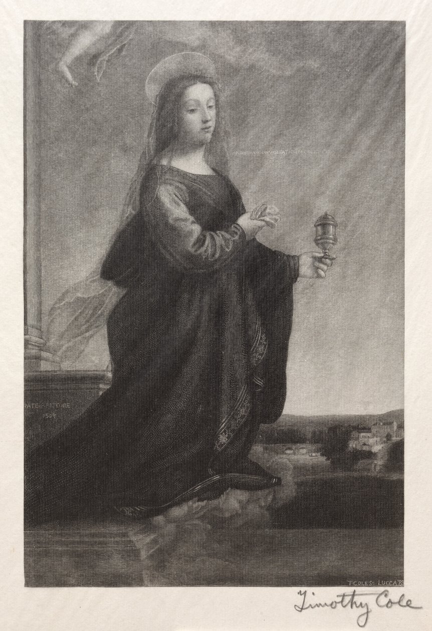 Gamla italienska mästare: Maria Magdalena, 1889. av Timothy Cole